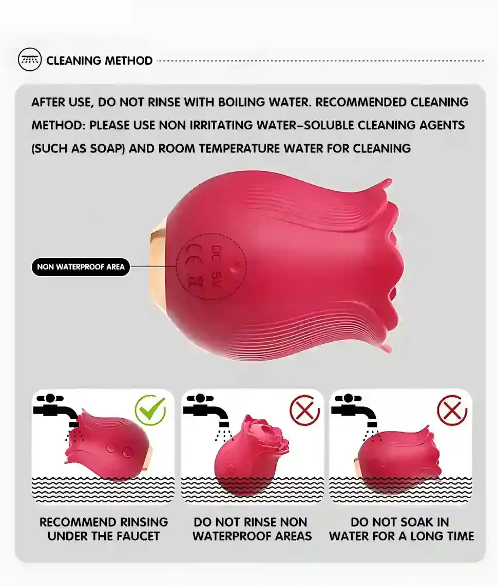 clitoral stimulator rose design intimate toy