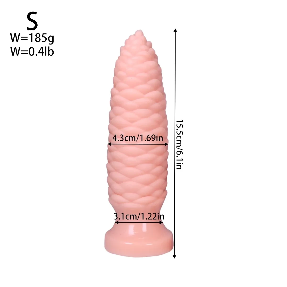contoured rubber anal plug adult toy