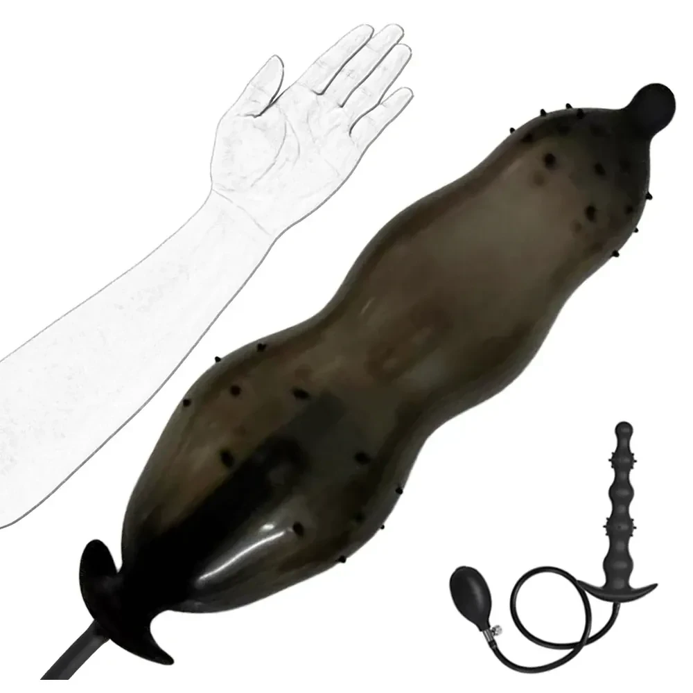 curved tail inflatable butt plug