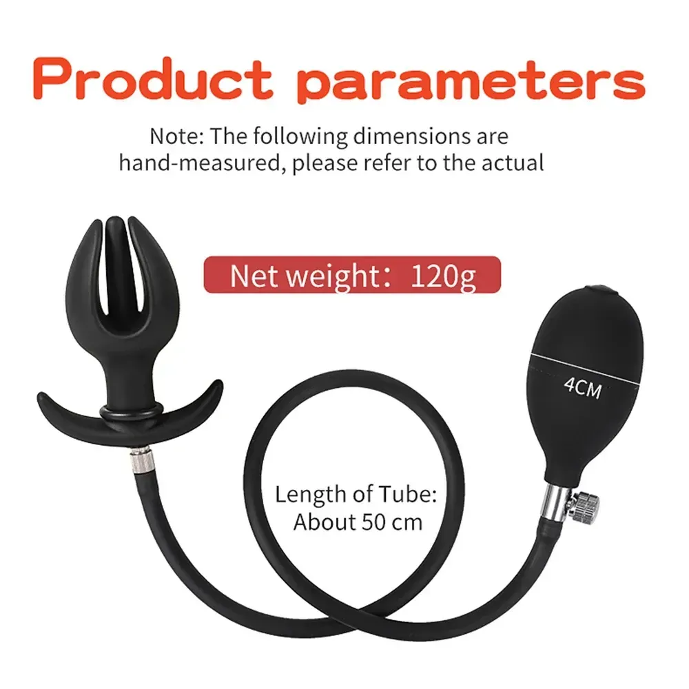 discreet portable inflatable anal plug