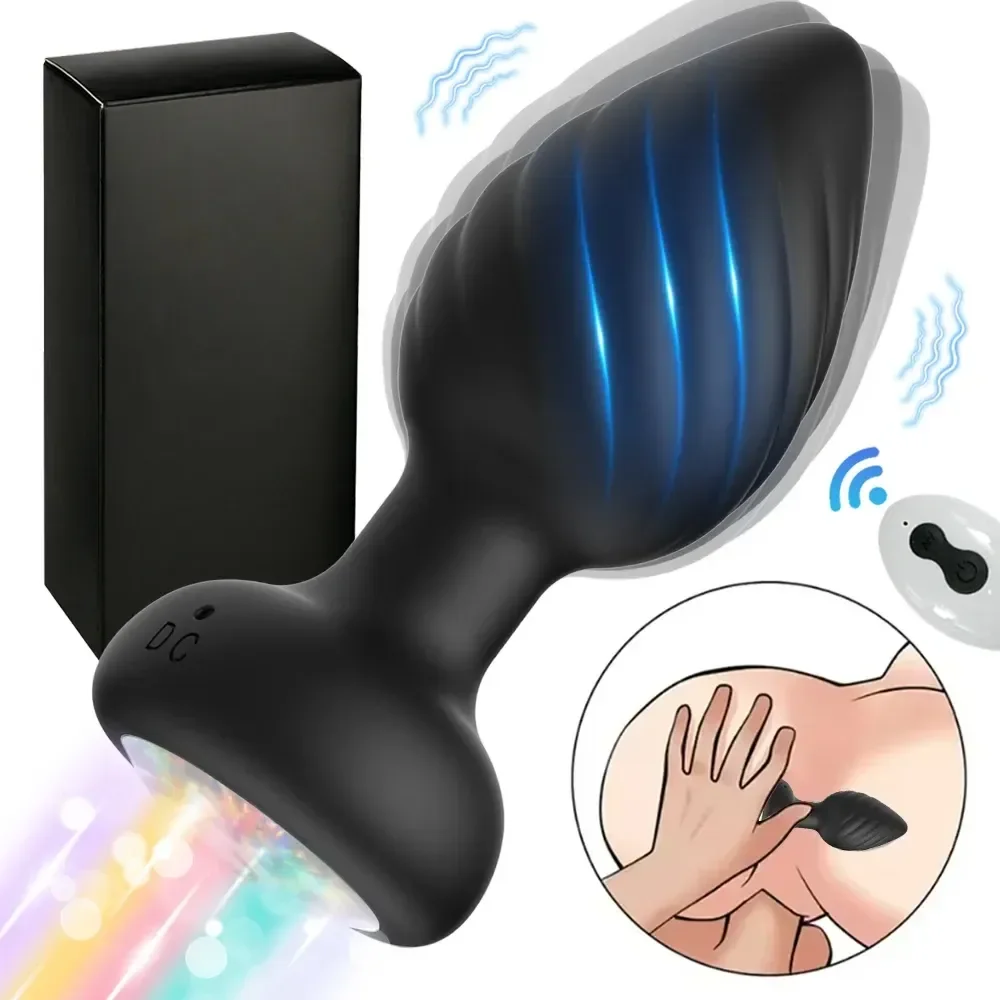 dual control prostate plug vibrator