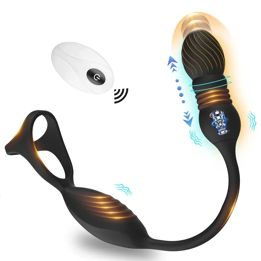 dual motor prostate massager telescoping