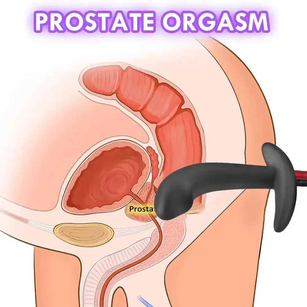 electric anal plug for prostate stimulation
