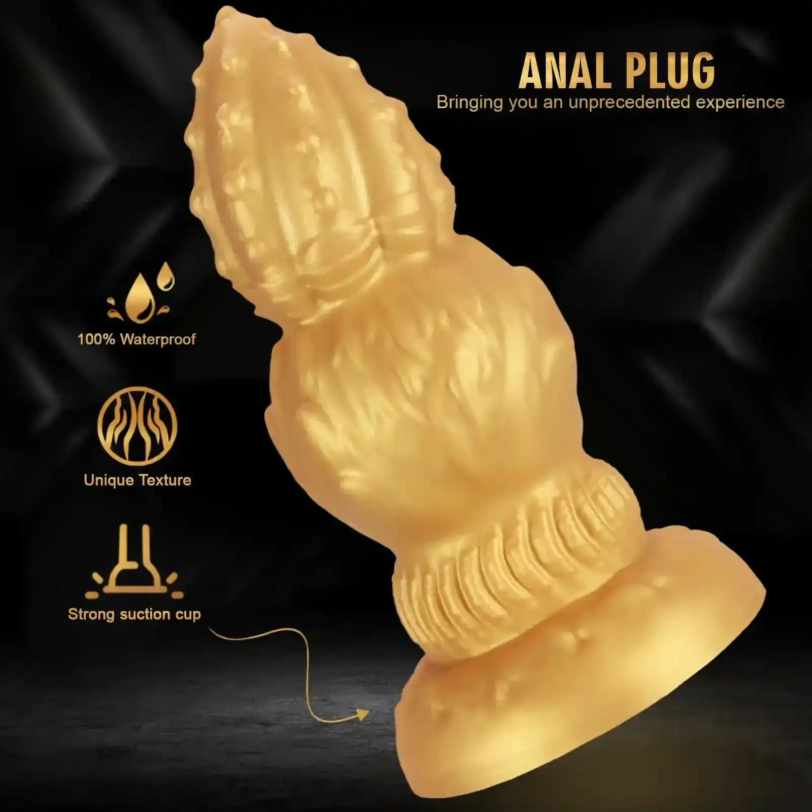 ergonomic design anal plug silicone
