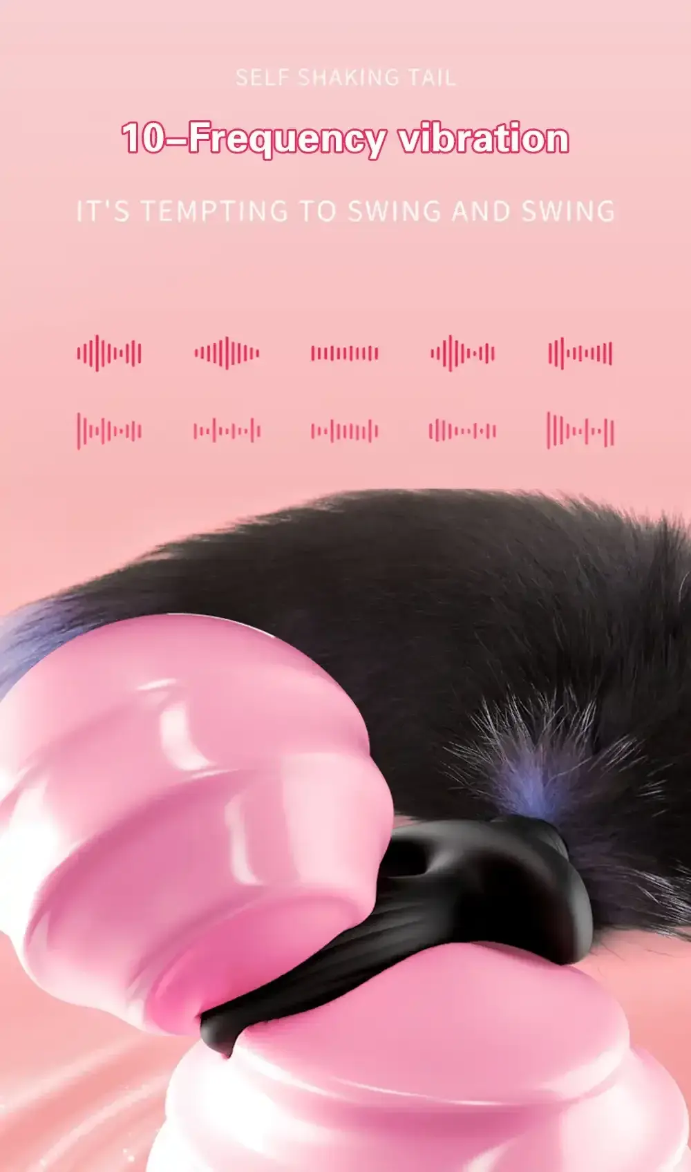 ergonomic design anal plug tail 1