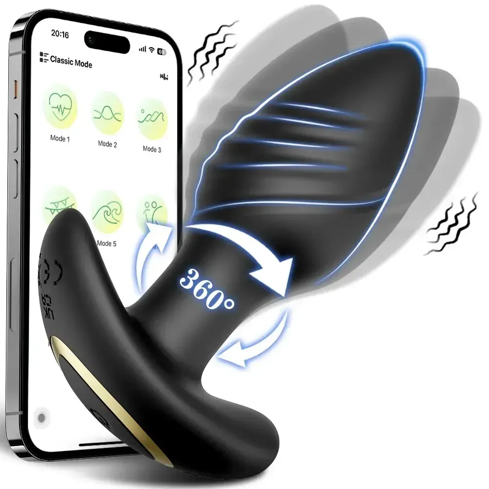ergonomic design anal prostate vibrator