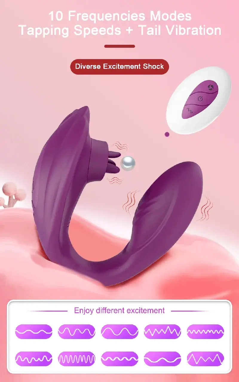 ergonomic design dual stimulation vibrator