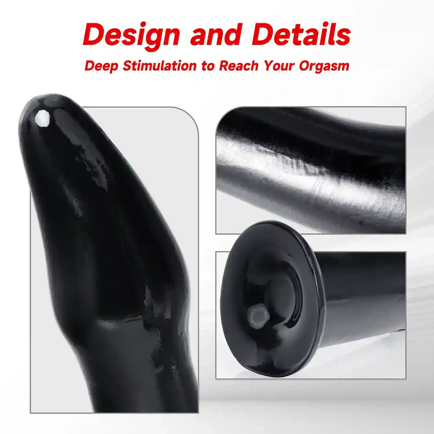 ergonomic design prostate massager pvc