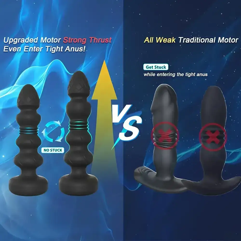 ergonomic prostate massager wireless remote