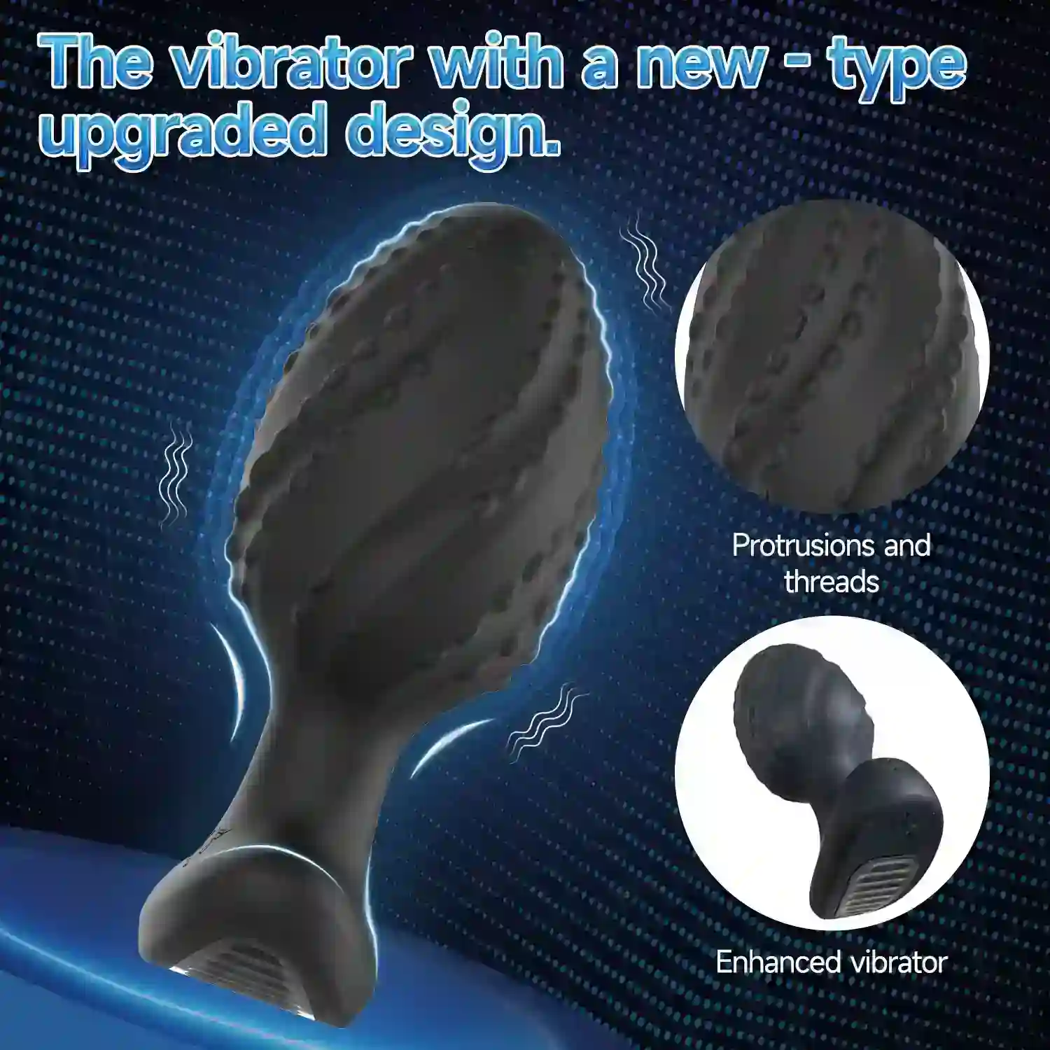 ergonomic shaped silicone anal trainer