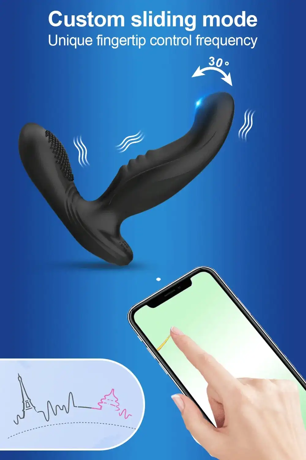 ergonomic silicone prostate stimulator toy