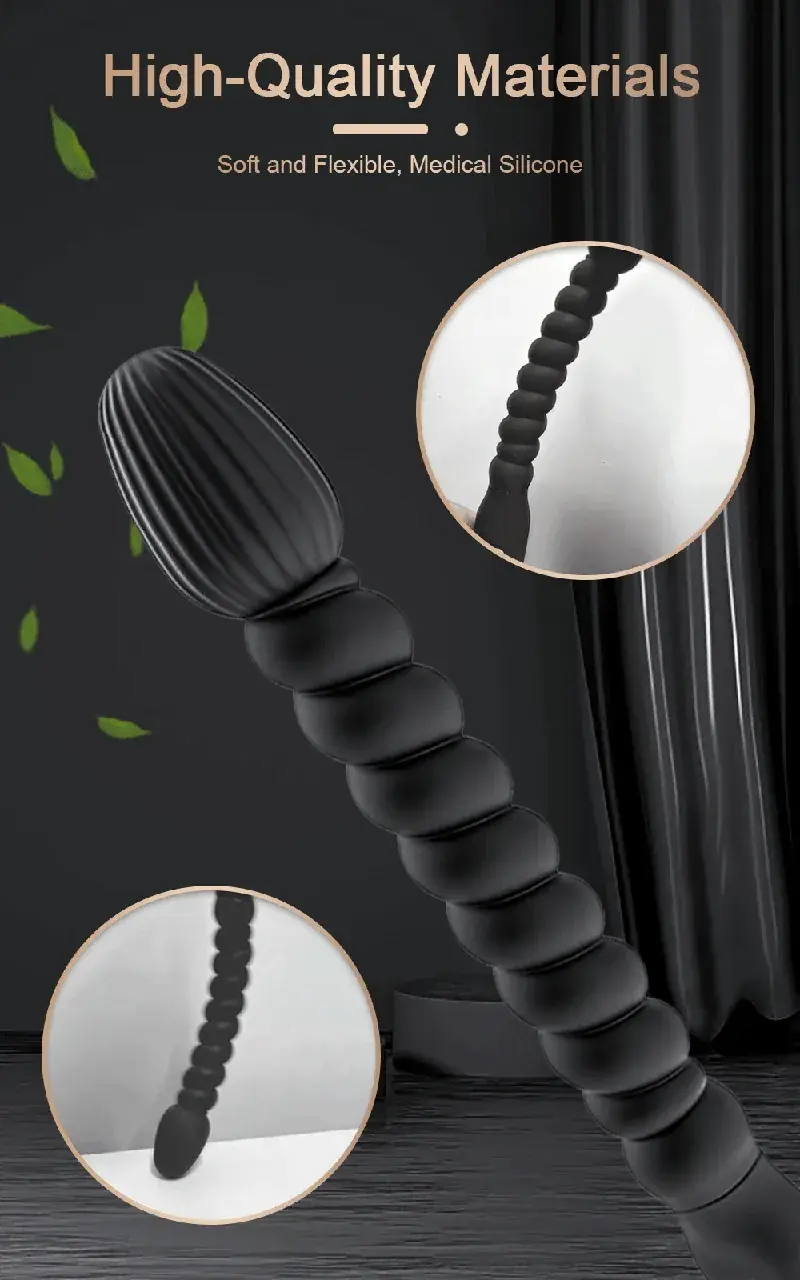 ergonomic spiral anal plug silicone