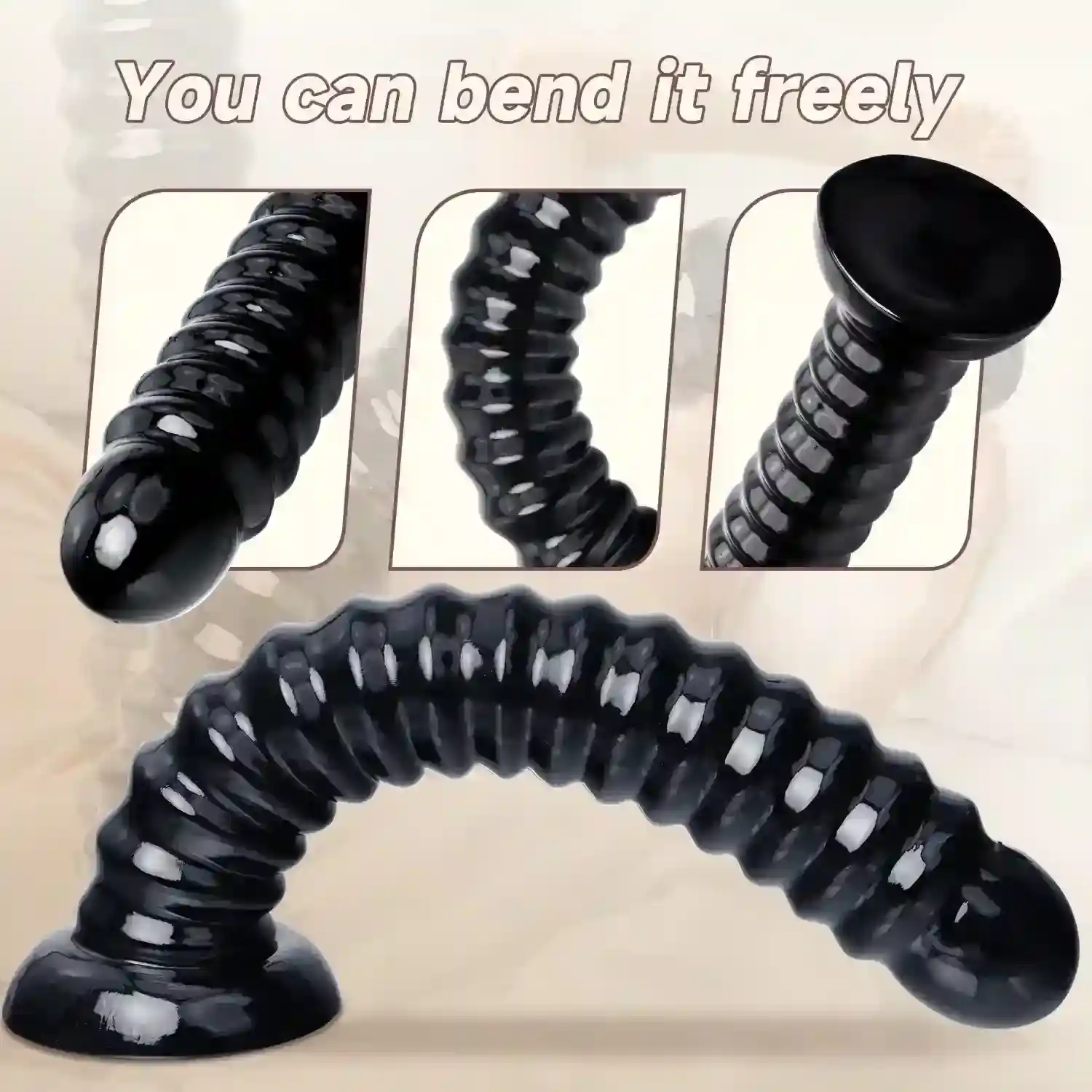extra long textured anal toy