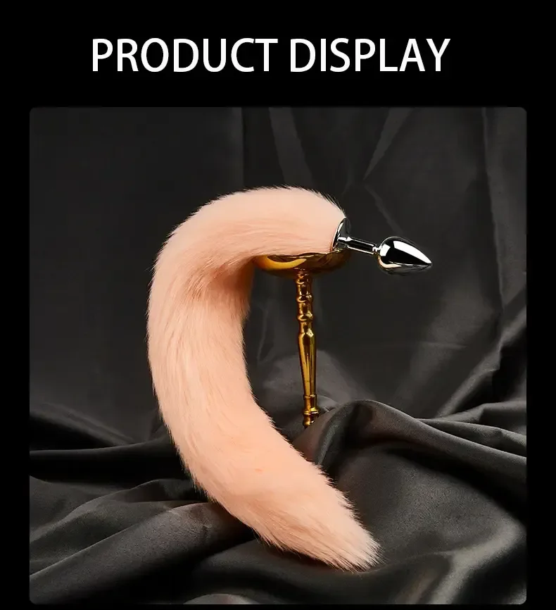 faux fox tail anal play small