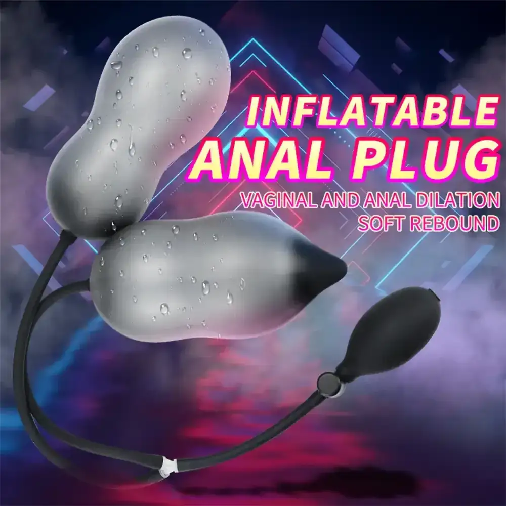 gradual expansion anal plug black