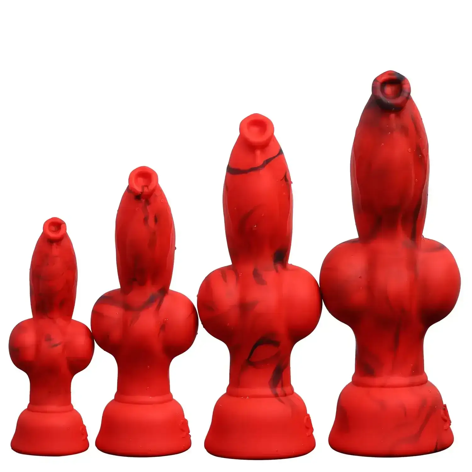 gradual size dog knot plug