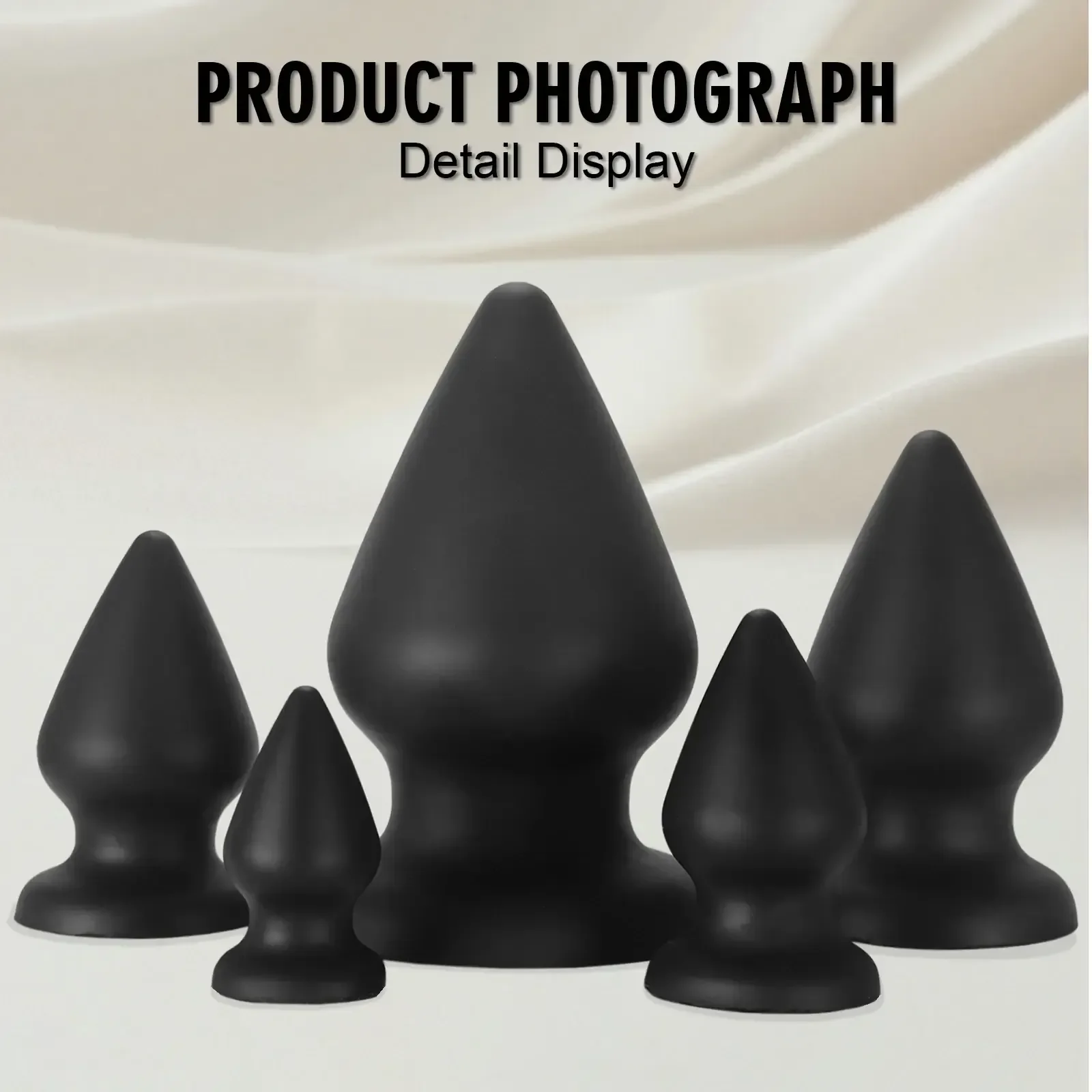 graduated size anal plugs silicone