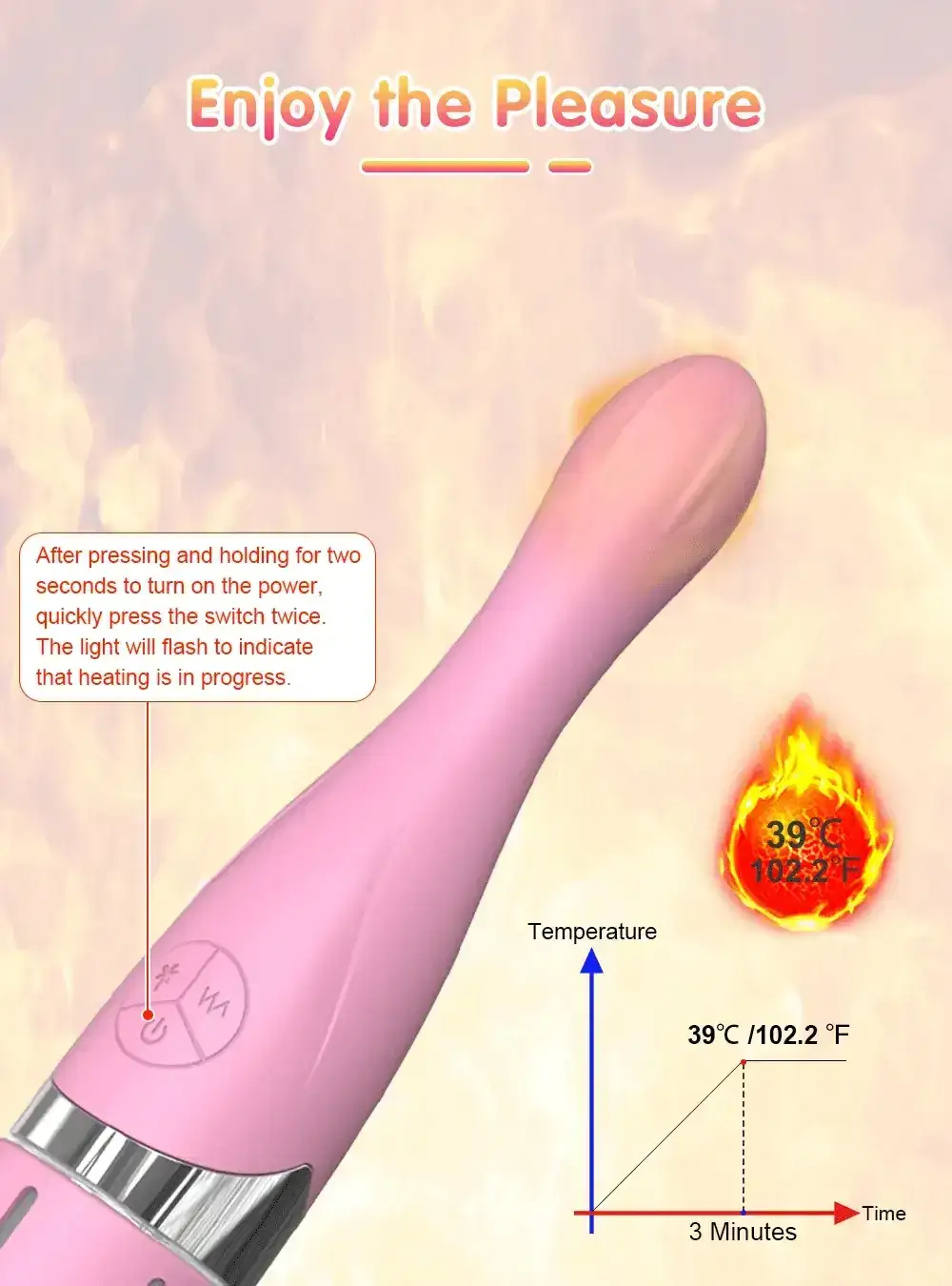 heating vaginal vibrator seven modes