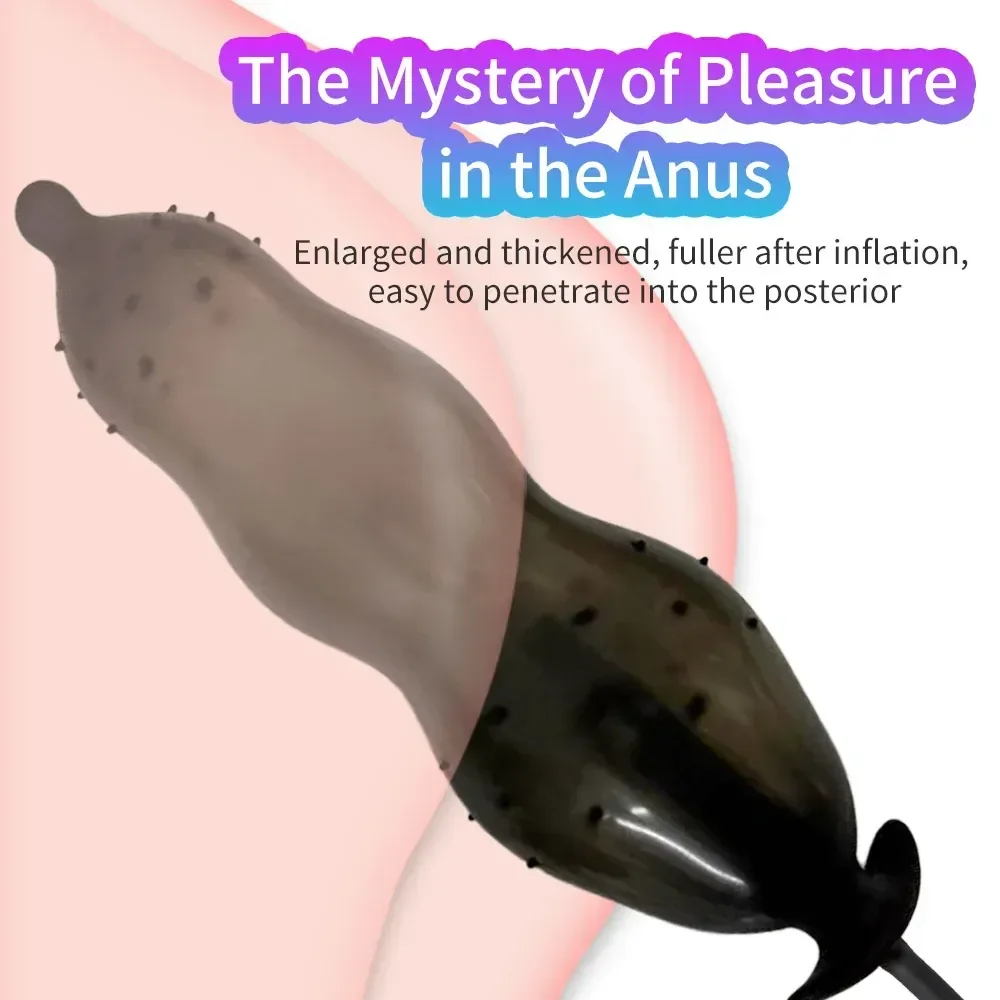 inflatable anal dilator prostate stimulator