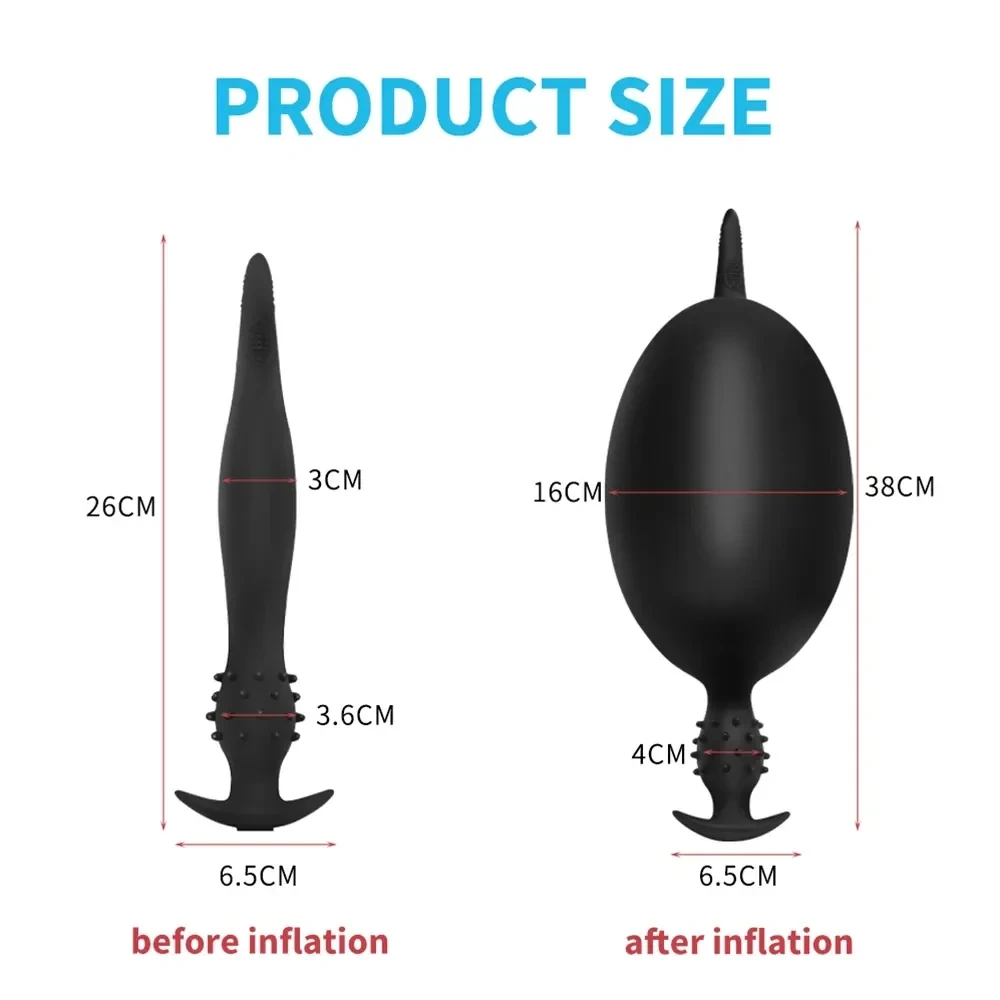 inflatable butt plug for women silicone