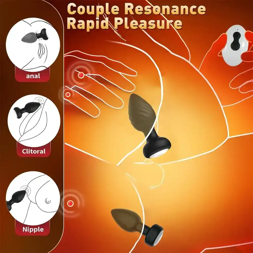 irregular thread silicone butt plug