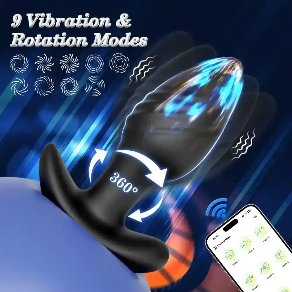 isensualflow net app controlled vibrating anal plug silicone