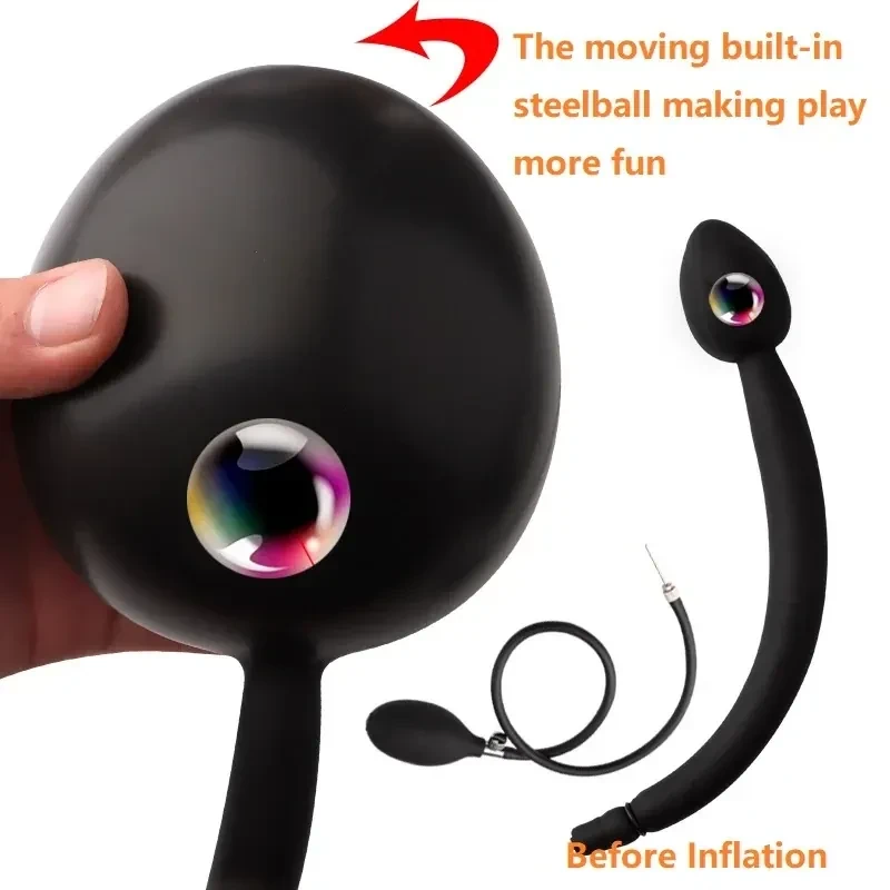 isensualflow net black inflatable butt plug puppy tail