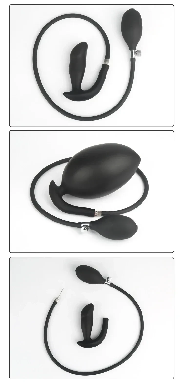 isensualflow net inflatable silicone anal plug prostate massager