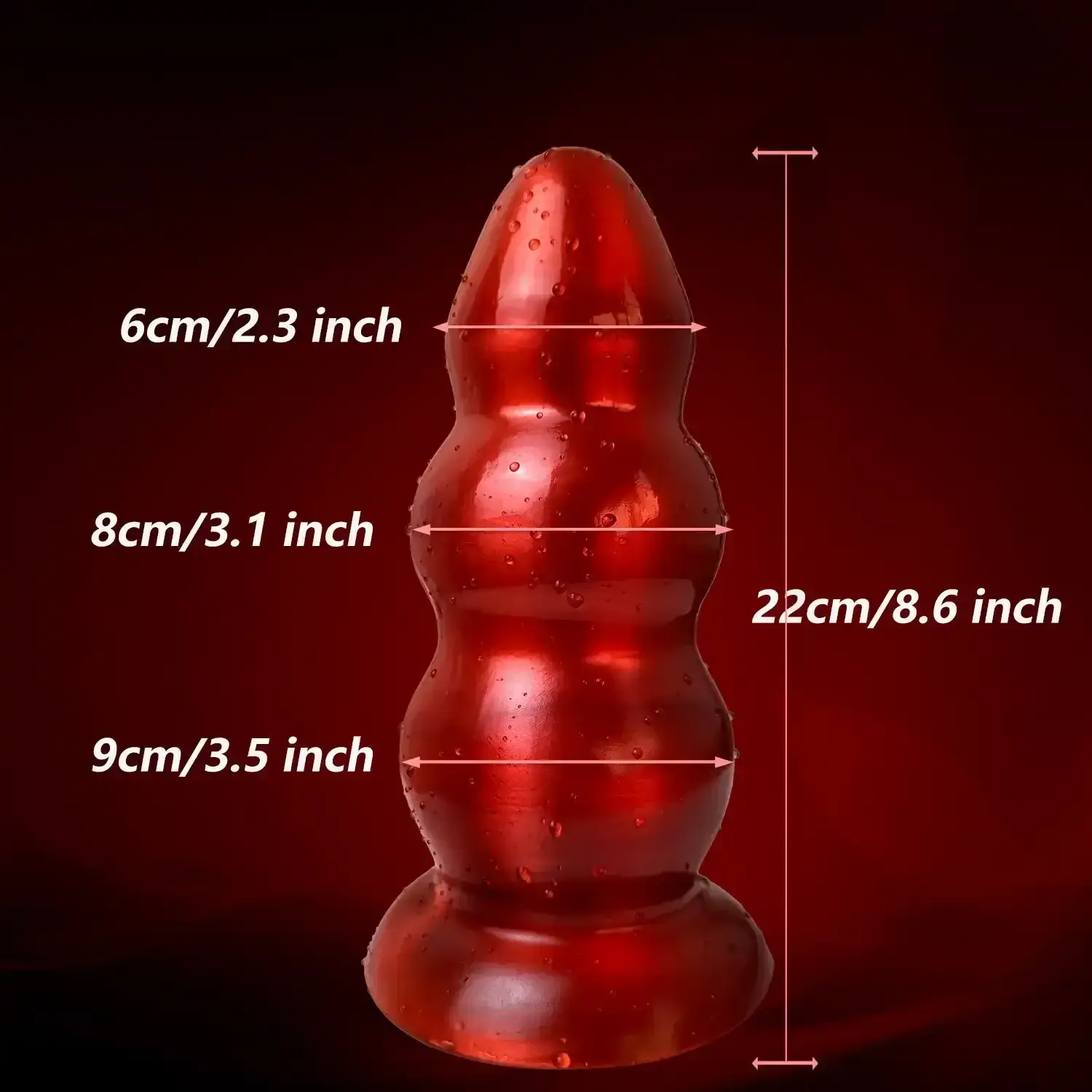 isensualflow net large textured pvc anal plug