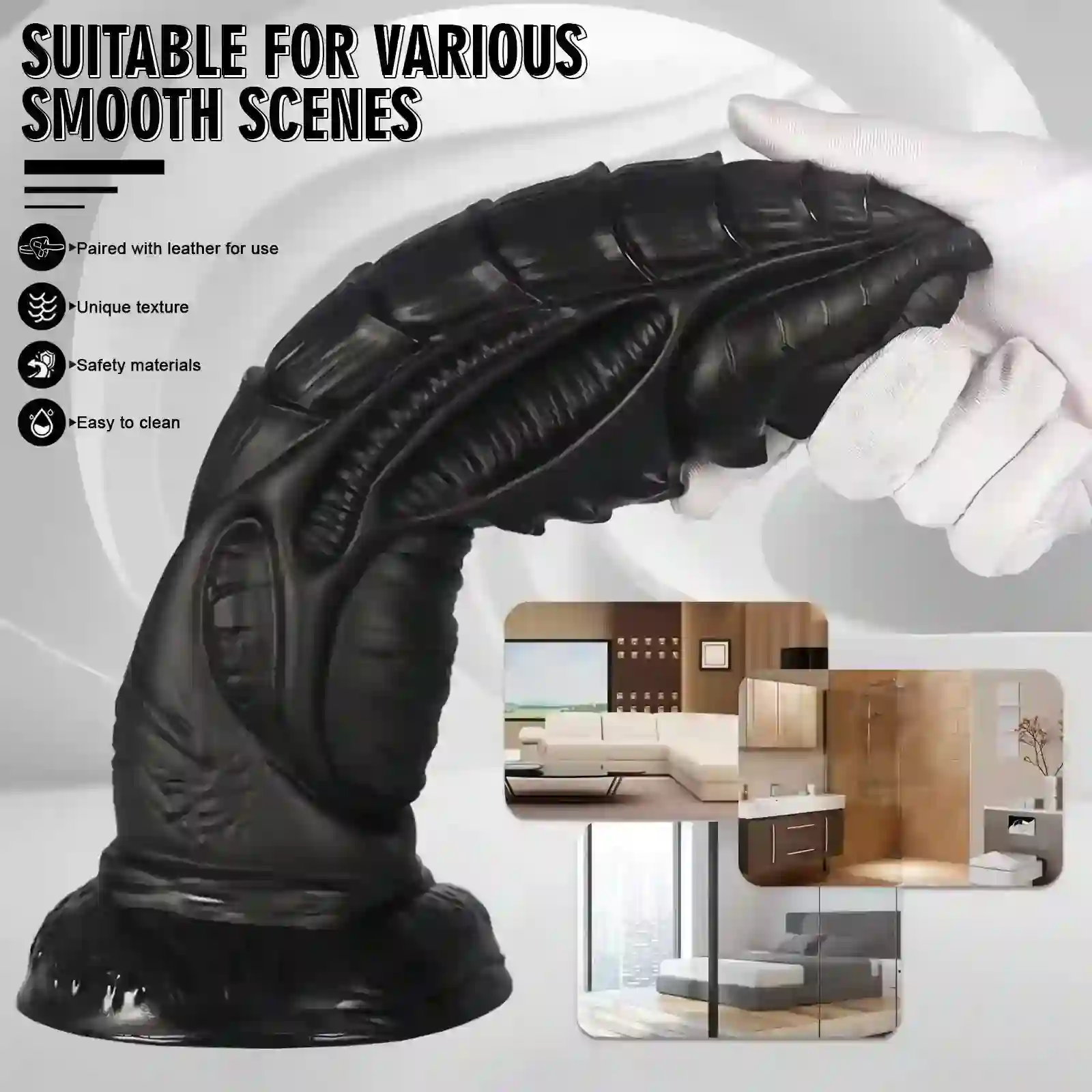 isensualflow net plastic monster dildo anal stretching plug