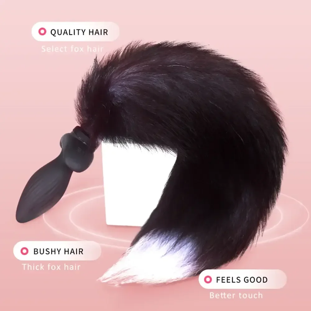 isensualflow net silicone anal plug fox tail