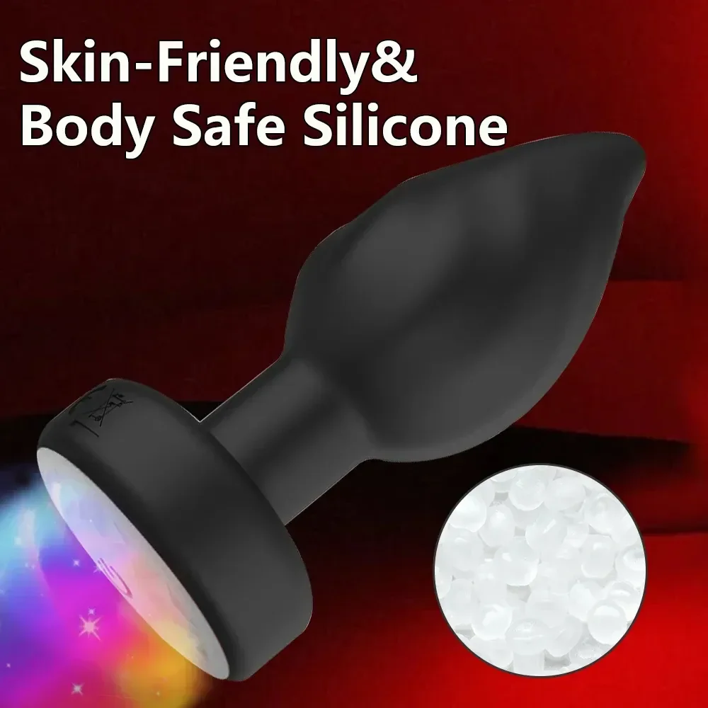 isensualflow net silicone anal plug vibrator led