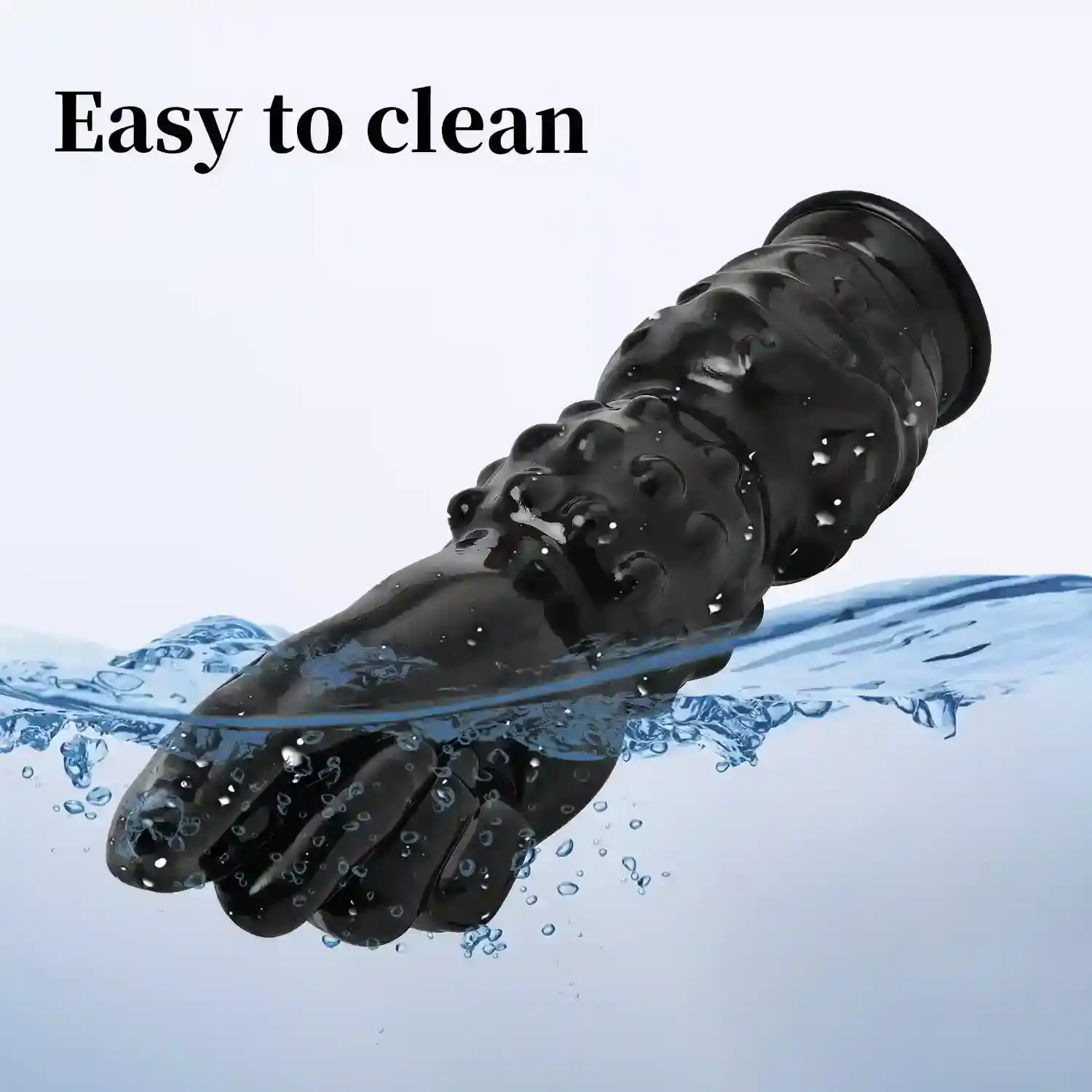 isensualflow net silicone textured anal fist dildo