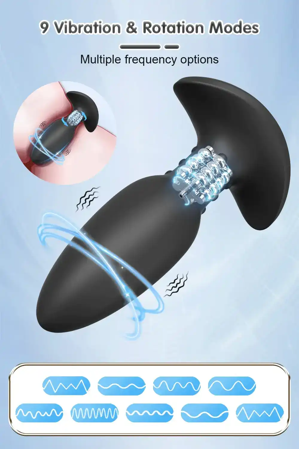 isensualflow net smooth silicone vibrating anal plug