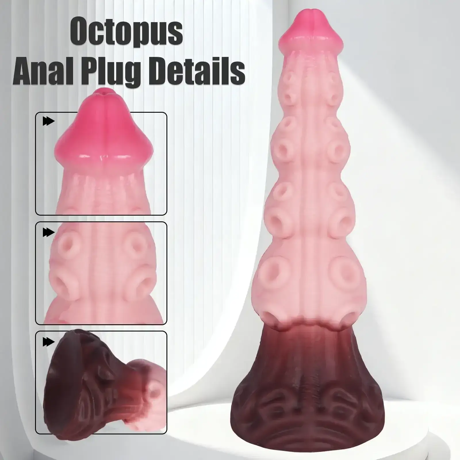 large knot silicone anal plug