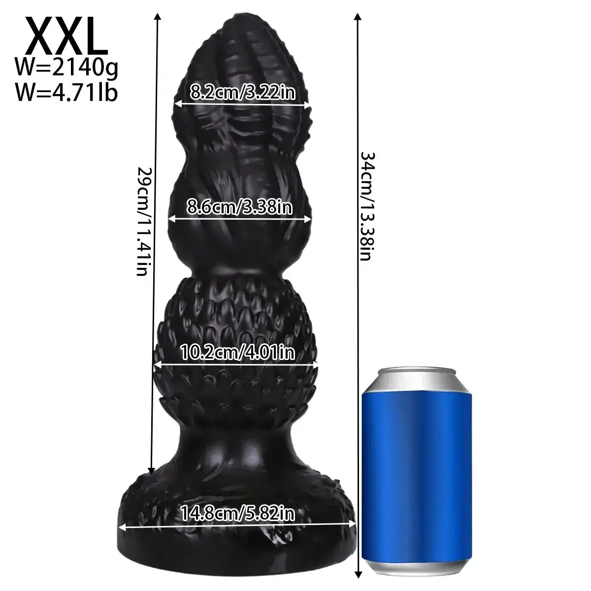 large plastic anal plug dilator