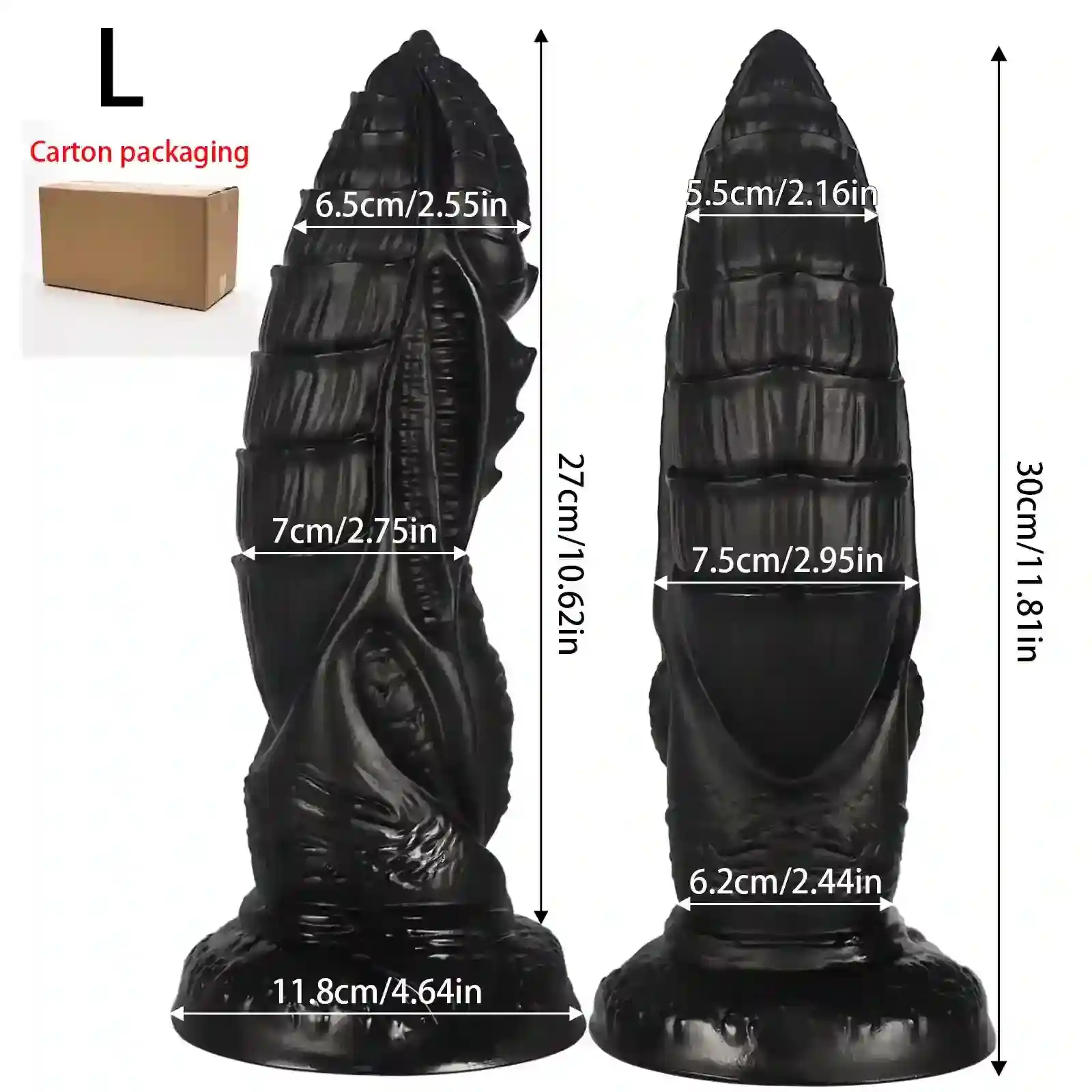 large plastic stretching anal plug toy