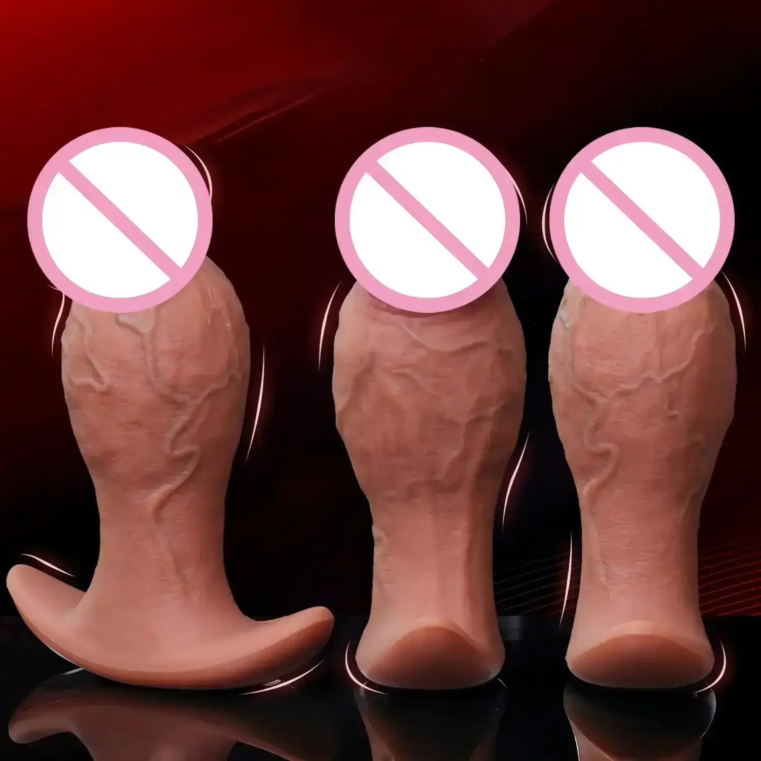 large realistic anal dildo silicone