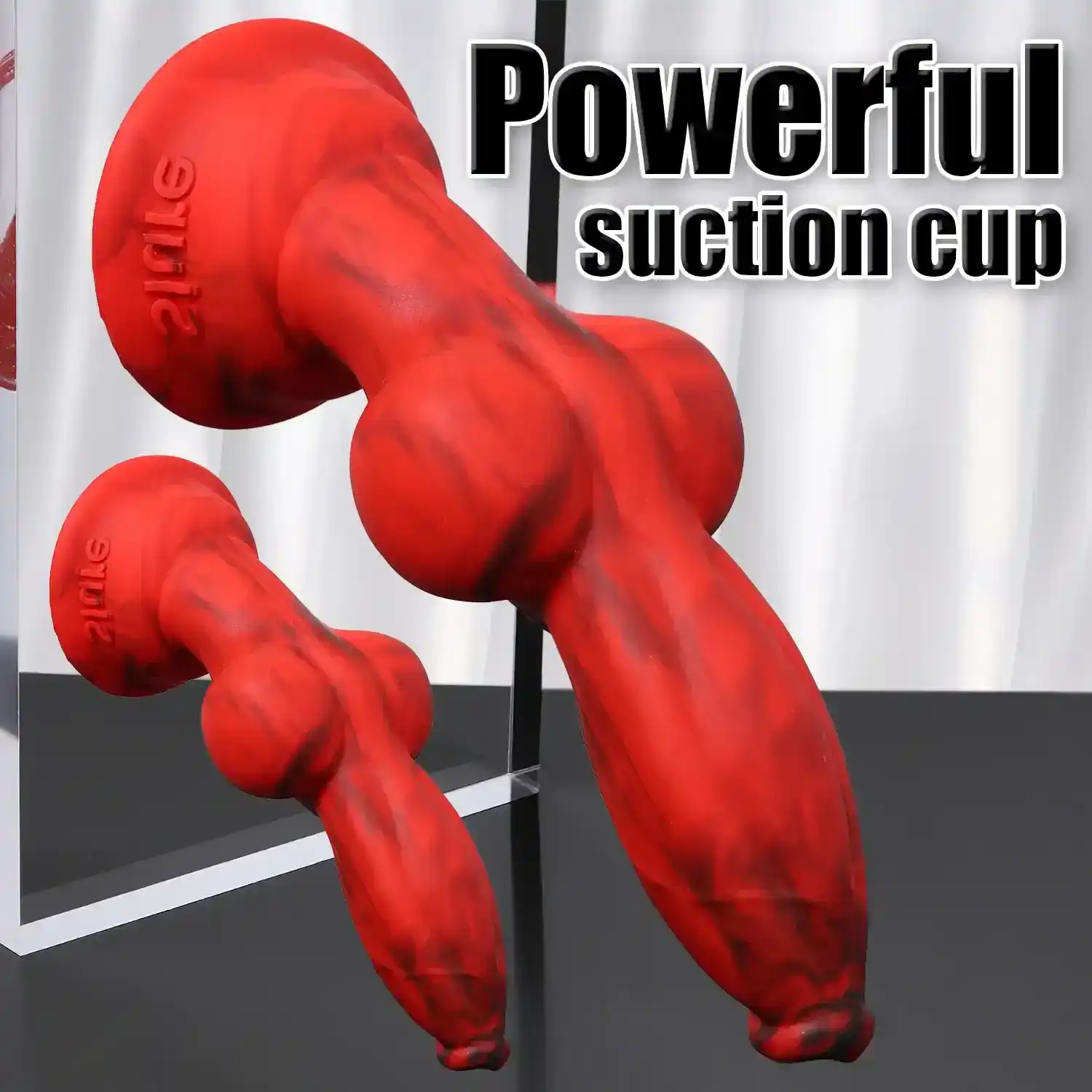 large silicone dog knot dildo