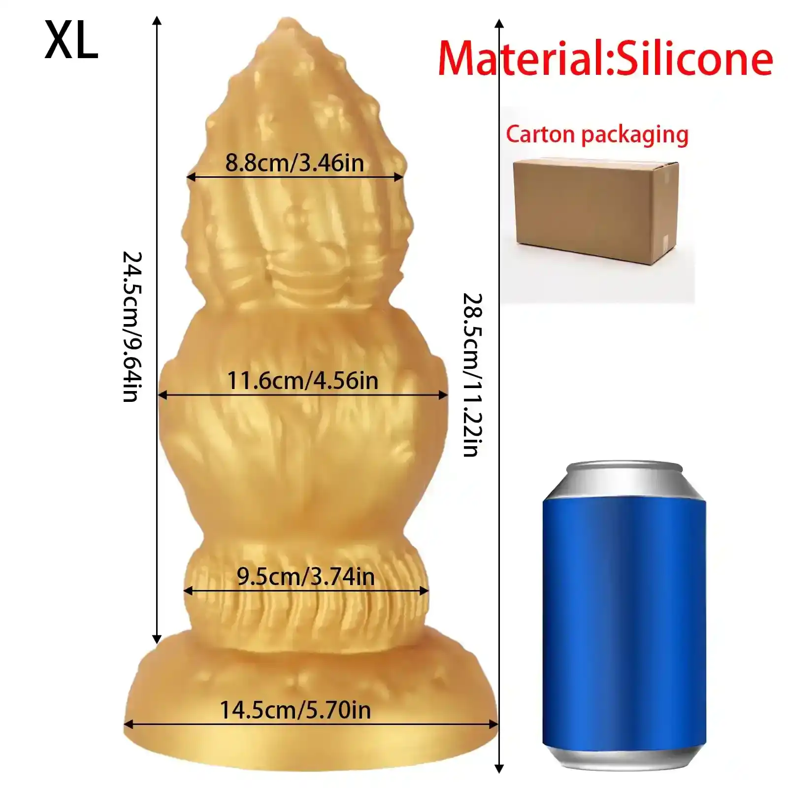 large silicone trainer anal plug