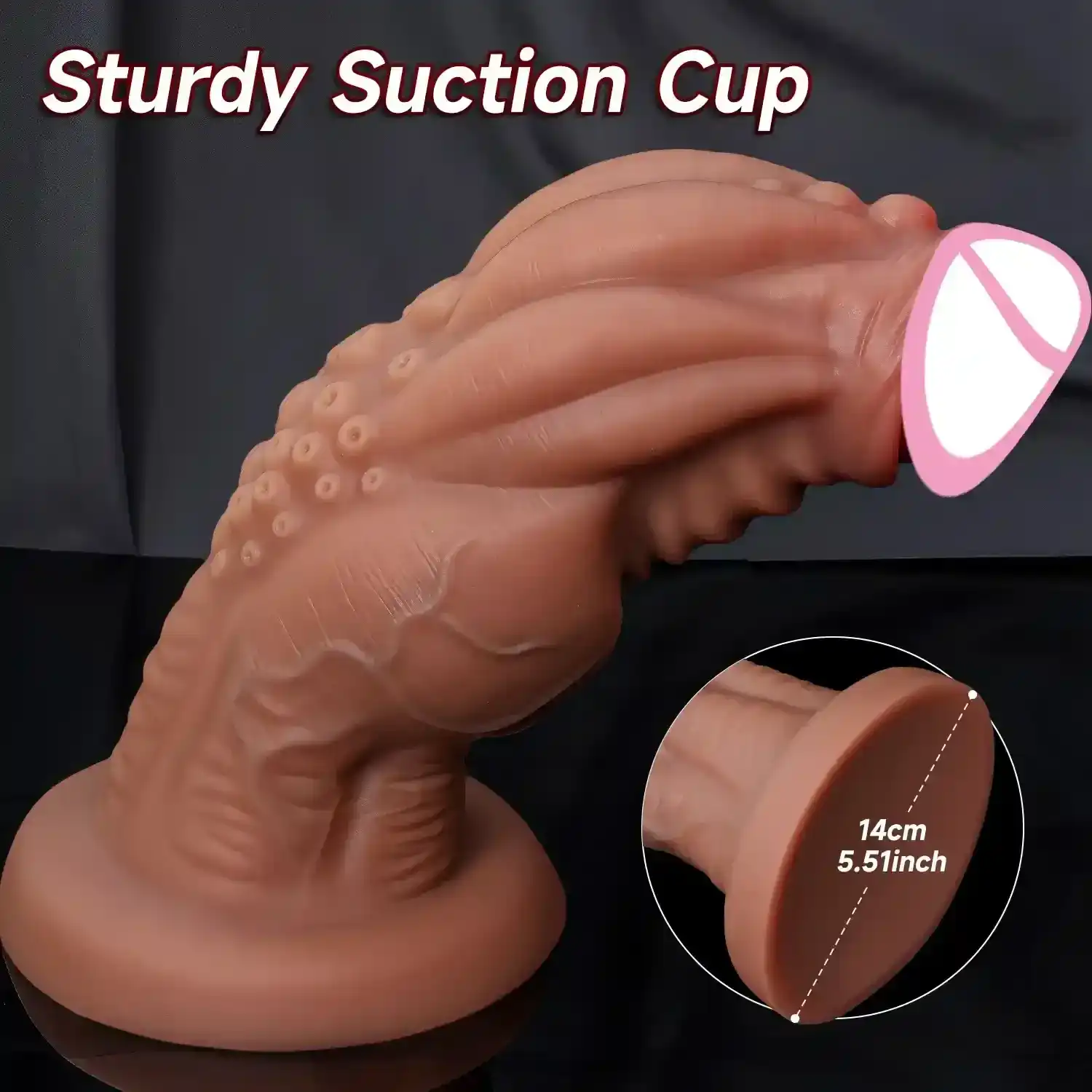 large textured anal dildo suction