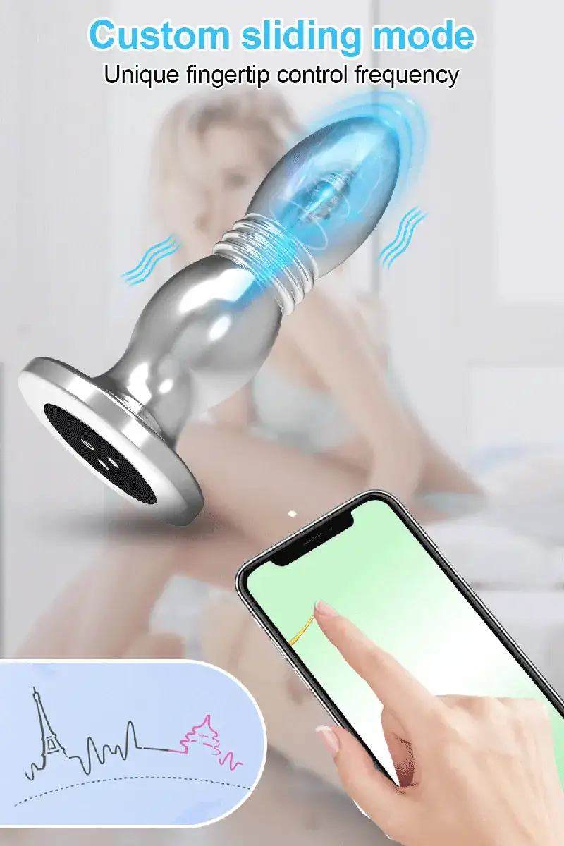 magnetic charging vibrating anal plug 1