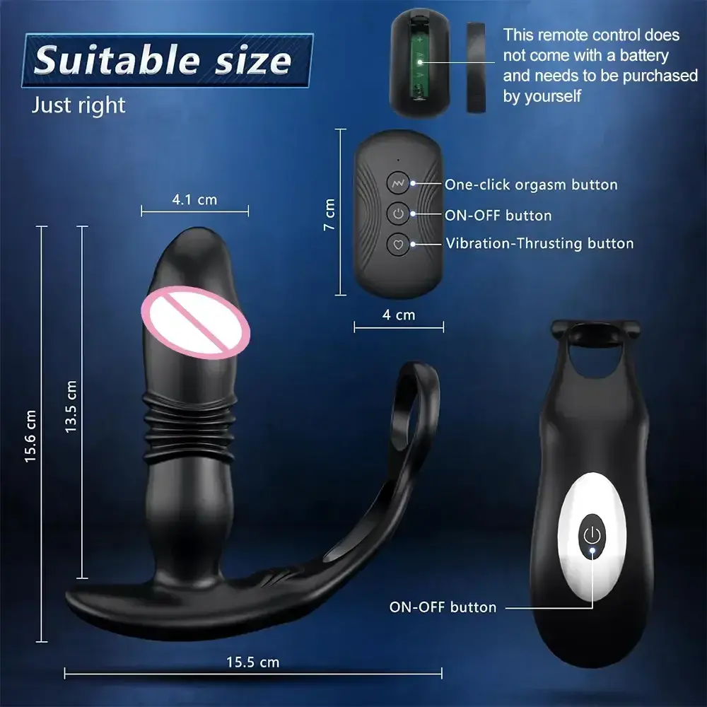 male prostate stimulation 3 in 1 device