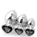 medium metal anal plug 3 15 inch