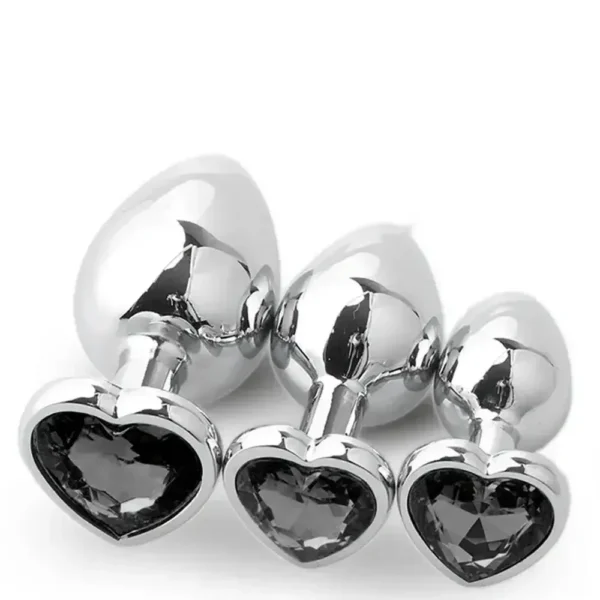 medium metal anal plug 3 15 inch