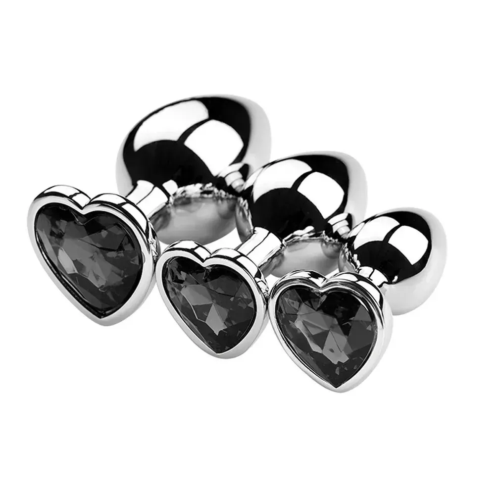 medium metal anal plug 80mm