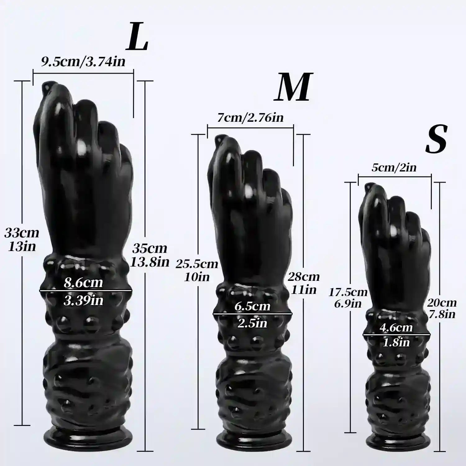 medium silicone textured anal dildo