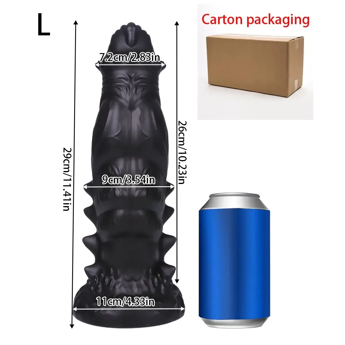 medium size rubber dragon dildo