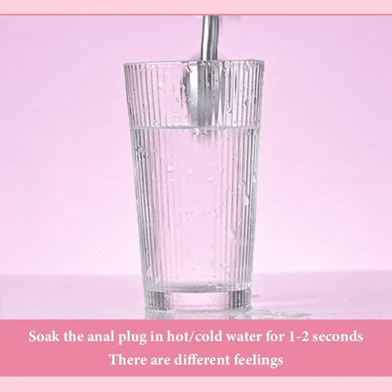 metal anal toy with soft tail