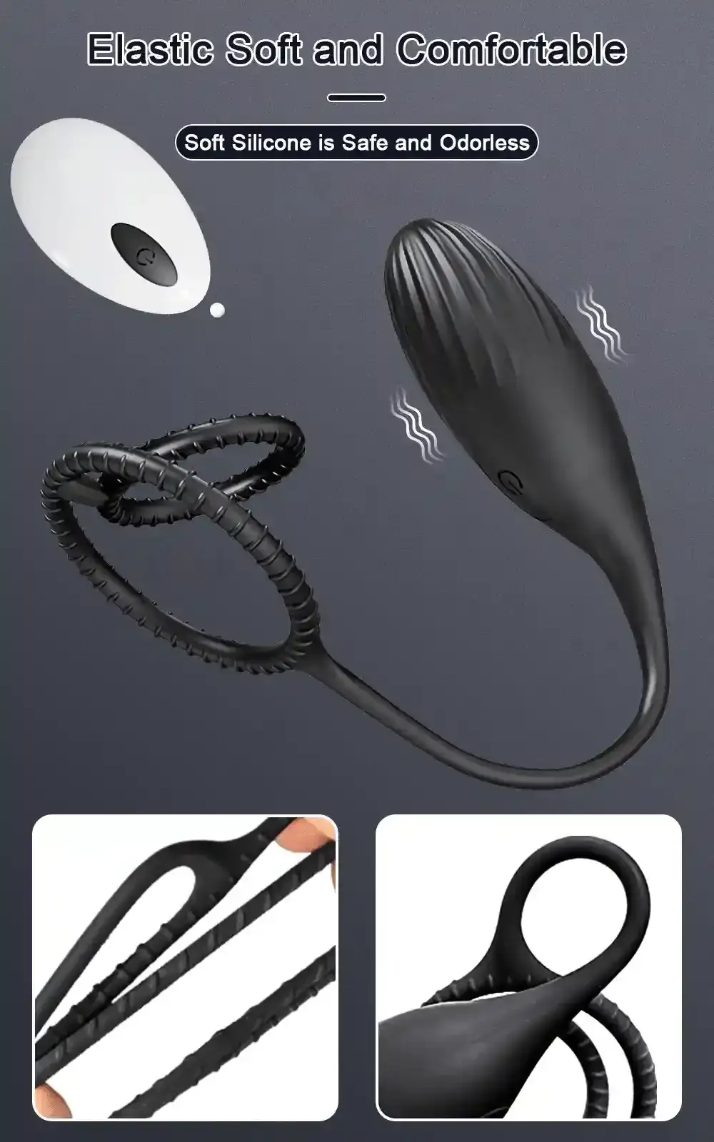 multi functional prostate massager cockring